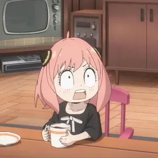 🥜 1519df8d Anya Forger Spy x Family 动漫, 女孩, 卡通, 间谍过家家, 阿尼亚·福杰 telegram sticker