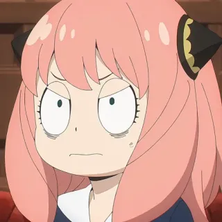 🥜 5282442a Anya Forger Spy x Family 动漫, 间谍过家家, 阿尼亚, 福杰, 卡通, 表情, 可爱 telegram sticker