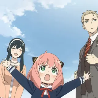 🥜 75a006c9 Anya Forger Spy x Family 动漫, 家庭, 间谍, 卡通, 可爱, 快乐, 角色 telegram sticker