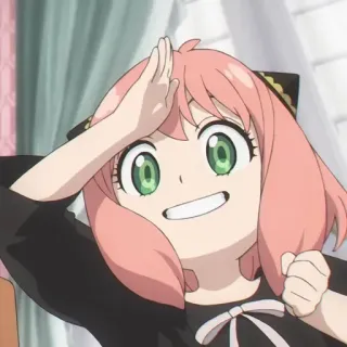 🥜 c9c0eb35 Anya Forger Spy x Family 动漫, 孩子, 可爱, 间谍过家家, 阿尼亚, 福杰, 卡通, 粉丝艺术 telegram sticker