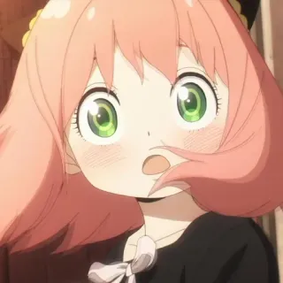 🥜 d3586657 Anya Spy x Family 动漫, 卡通, 可爱, 女孩, 阿尼亚, 间谍过家家 telegram sticker