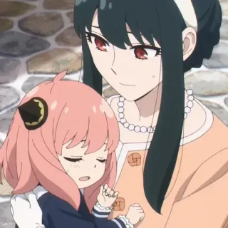 🥜 d74bc433 Anya Forger Spy x Family 动漫, 间谍过家家, 阿尼亚·福杰, 约尔·福杰, 可爱, 卡通 telegram sticker