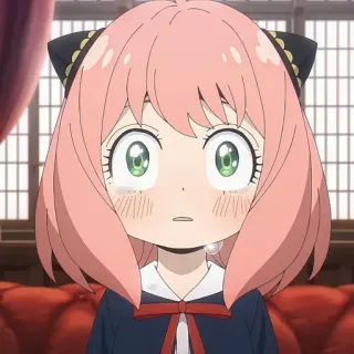 🥜 ff7f8882 Anya Forger Spy x Family 阿尼亚·福杰, 间谍过家家, 动漫, 卡通, 角色, 女孩, 可爱 telegram sticker