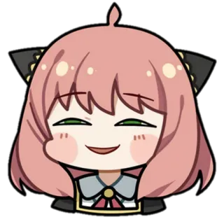 😏 8896e8ea Anya Forger Spy x Family 阿尼亚, 间谍过家家, 动漫, 漫画, 可爱, 卡通, 搞笑 telegram sticker