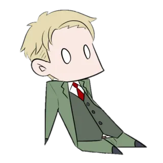 😐 a9594522 Loid Forger Spy × Family 动漫, 间谍过家家, 劳埃德·福杰, 卡通, 角色, 可爱 telegram sticker
