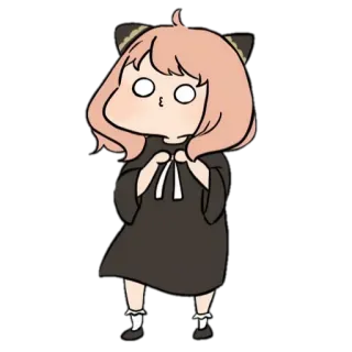 😗 bc446f81 Anya Spy x Family 动漫, 间谍过家家, 阿尼亚·福杰, 卡通, 角色, 粉丝创作 telegram sticker