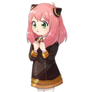 🥺 bd86c8c4 Anya Forger Spy × Family 阿尼亚, 间谍过家家, 动漫, 可爱, 卡通 telegram sticker