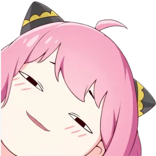 😈 e8cb0c40 Anya Forger Spy × Family 动漫, 间谍过家家, 阿尼亚, 福杰, 卡通 telegram sticker