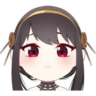 😊 f9385419 Yor Forger Spy × Family 动漫, Q版, 约尔·福杰, 间谍过家家, 可爱 telegram sticker