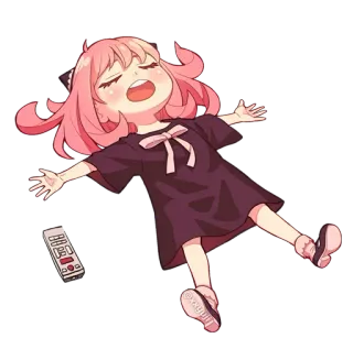 😮‍💨 a492306b Anya Forger Spy × Family 动漫, 卡通, 可爱, 搞笑, 间谍过家家, 阿尼亚·福杰 telegram sticker