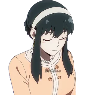 😕 4beffe5d Yor Forger Spy x Family Anime, Yor Forger, Spy x Family, Cartone animato, Donna, Personaggio telegram sticker