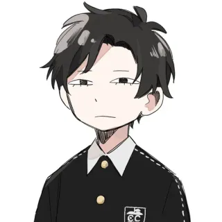 😐 40608867 Аниме, Парень, Наклейка, Манга telegram sticker