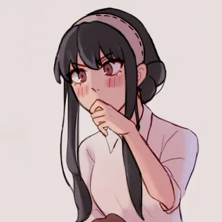 🤭 9d2bb2eb Yor Forger Spy x Family Аниме, Spy x Family, Йор Форджер, Мультфильм, Женщина, Милый telegram sticker