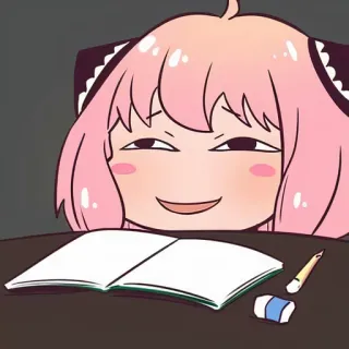 😌 a0089e09 Anya Аниме, Spy x Family, Милый, Девушка, Самодовольный telegram sticker