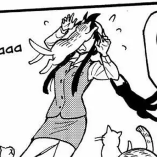 🟪 c521e508 Aaa 猫, 漫画, 搞笑, 女孩, 猫, 可爱 telegram sticker