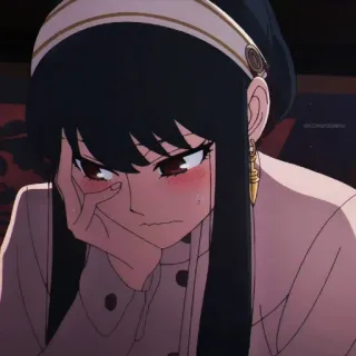 🕵️‍♂️ 7b438a4b Yor Forger Spy x Family Anime, Yor Forger, Spy x Family, Personaje, Dibujo animado, Mujer whatsapp sticker