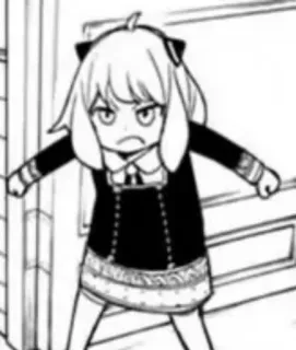 😠 0e54f3ff Anya Forger Spy x Family Аниме, Манга, Spy x Family, Аня Форджер, Злой, Персонаж telegram sticker