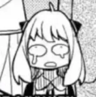 😢 12376c43 Anya Spy x Family Аниме, Манга, Spy x Family, Аня, Смешные, Милые telegram sticker