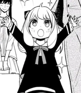 🤩 3924a761 Anya Forger Spy x Family Аня, Spy x Family, Аниме, Манга, Мультфильм telegram sticker