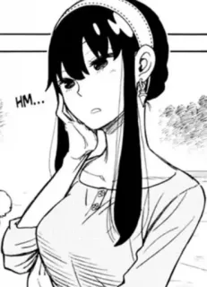 🤔 3f8989b2 Yor Forger Spy x Family HM... Аниме, Манга, Семья шпиона, Йор Форджер, Мультфильм, Женщина telegram sticker