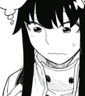 😥 60b7ea13 Аниме, Манга, Женщина, Думает telegram sticker