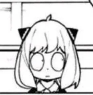 🙂 6fdc1649 Anya Forger Spy x Family Аниме, Манга, Семья шпиона, Аня, Форджер, Мультфильм telegram sticker