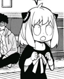 😮 7517c747 Anya Forger Spy × Family Аниме, Манга, Семья шпиона, Аня Форджер, милый telegram sticker