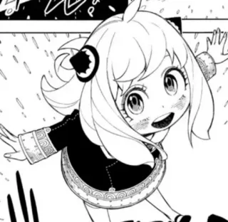 😄 7ed4e8b5 Anya Forger Spy × Family Аниме, Манга, Spy x Family, Аня Форджер, Милый, Мультфильм telegram sticker