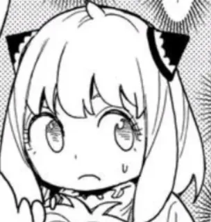 😕 a9a2a39e Anya Spy x Family Аниме, Манга, Мультфильм, Аня Форджер, Spy x Family telegram sticker