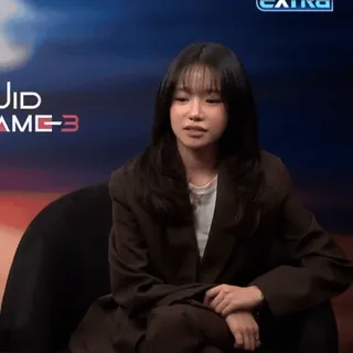 🏹 20c5f164 Extra woman, sitting, interview, television, portrait telegram sticker