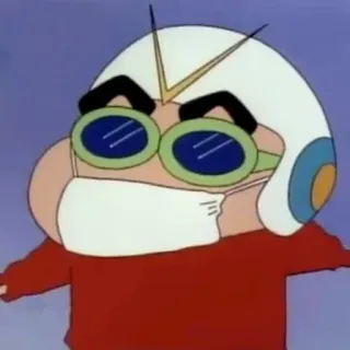 😷 0423c3d7 karakter, kartun, helm, anime telegram sticker