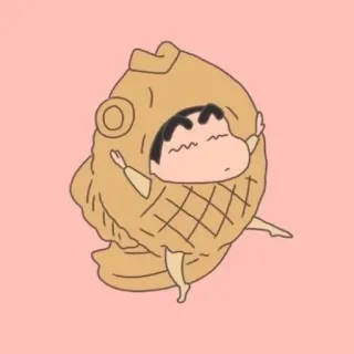 🙃 37ee3cf7 Shin-chan Nohara Crayon Shin-chan Anime, Crayon Shin Chan, Kartun, Karakter, Lucu, Ikan, Taiyaki, Makanan telegram sticker