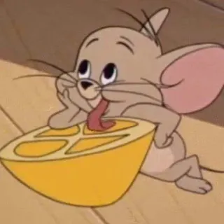 🤗 44b57de4 Jerry Tom and Jerry kartun, tikus, Jerry, lucu, imut, animasi telegram sticker