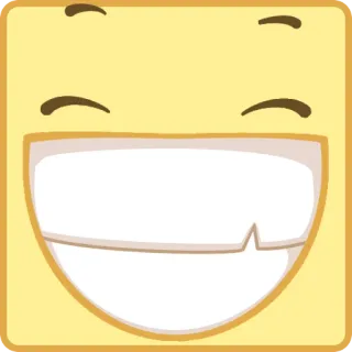😁 1e759a2e 絵文字, 笑顔, 幸せ, 表情, 漫画, 黄色, 顔 telegram sticker