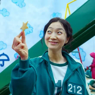 🌚 7cc8a49c Squid Game squid game, personaggio, gioco, stella, netflix telegram sticker