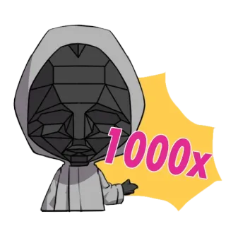 😔 55694111 1000x mask, hood, geometric, yellow, sticker telegram sticker