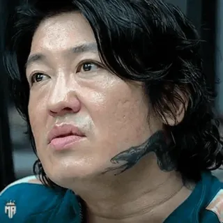 😐 1a55c9f0 Jang Deok-su Squid Game diễn viên, Squid Game, hình xăm rắn, Hàn Quốc, Netflix telegram sticker