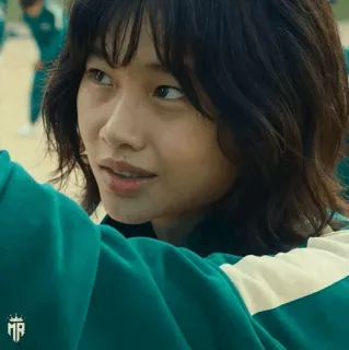 😐 d447fa73 Squid Game Trò chơi con mực, Jung Hoyeon, Sae-byeok, Nữ diễn viên, Chương trình TV telegram sticker