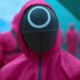 😐 ed3cc17f Squid Game Squid Game, Mặt nạ, Người lính, Lính canh telegram sticker