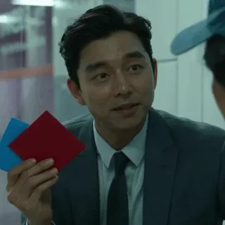 😐 fb5d0866 Trò chơi con mực, Gong Yoo, veston, phim truyền hình Hàn Quốc telegram sticker