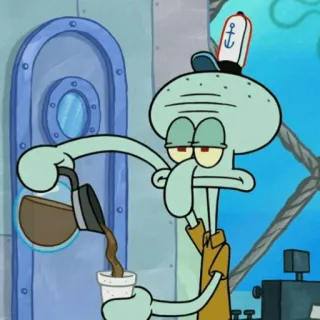 Squidward - @Stickerabad telegram stickers