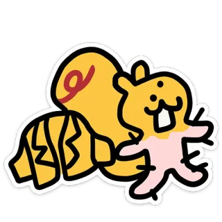 🫤 e55798c8 ABAB 松鼠, 动物, 可爱, 卡通 telegram sticker