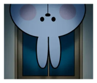 😐 fe762c53 królik, kreskówka, słodki, postać, animacja telegram sticker