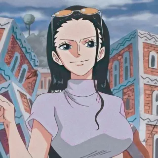 🌟 43bdeddf Nico Robin One Piece Anime, One Piece, Nico Robin, Bajak Laut, Kru Topi Jerami, Manga telegram sticker