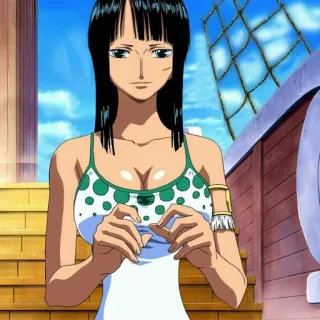 🌟 8f6d3d76 Nico Robin One Piece Nico Robin, Anime, One Piece, Wanita, Karakter, Manga telegram sticker
