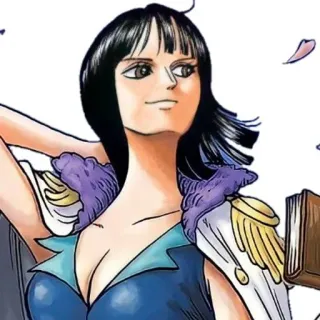 🌟 ebceb5a3 Nico Robin One Piece Anime, Manga, One Piece, Nico Robin, Karakter, Bajak Laut, Buku telegram sticker
