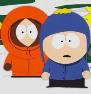 😟 8ec74ee6 Kenny McCormick South Park South Park, Кенни, Крейг, Мультфильм telegram sticker