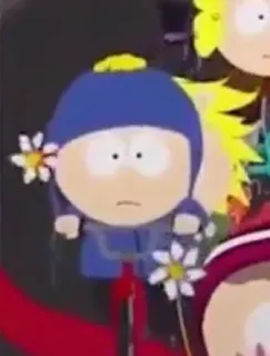 😎 bc232e52 Craig Tucker South Park мультфильм, южный парк, Крейг Такер, анимация, цветы, персонаж telegram sticker