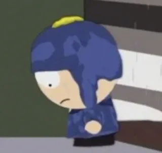 🥺 e26fe4f0 Craig Tucker South Park Крейг Такер, Южный Парк, мультфильм, персонаж, грустный, иллюстрация telegram sticker