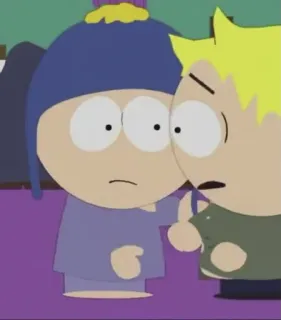 😕 e4ed9d73 Craig Tucker South Park south park, мультфильм, телешоу, анимация telegram sticker